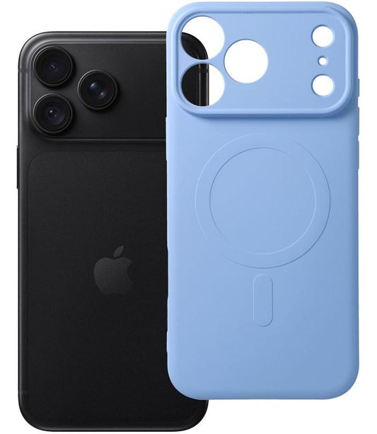 Capa MagSafe para Apple iPhone 18 Pro Max / 17 Pro Max, OEM, Silicone Mag, Azul-claro