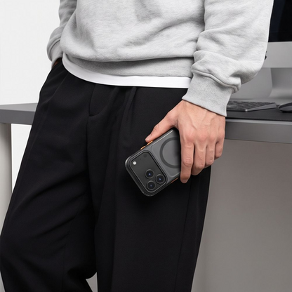 Capa MagSafe para Apple iPhone 18 Pro Max / 17 Pro Max, Tech-Protect, MagAir CC, Preta Mate