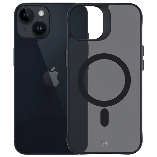 Capa MagSafe para Apple iPhone 15, 3MK, Smoke MagCase, Preta