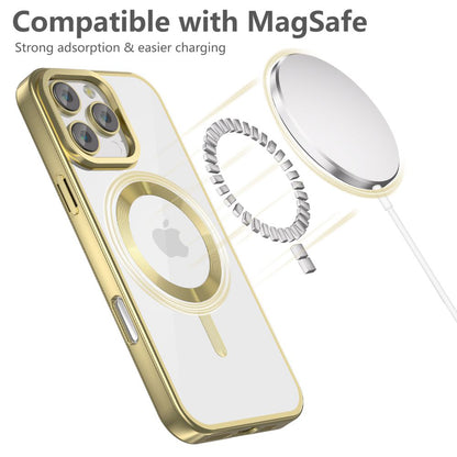 Capa MagSafe para Apple iPhone 16 Pro Max, Tech-Protect, Magflex Satin, dourada 