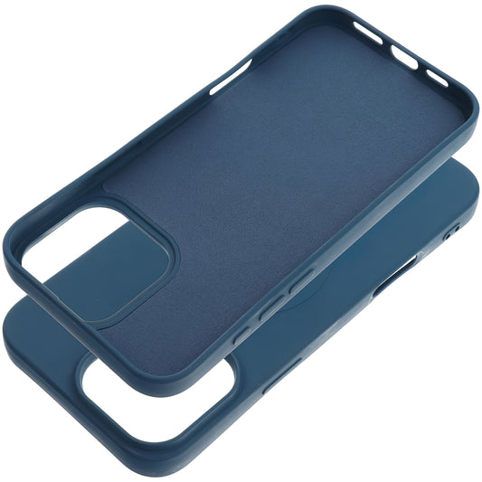 Capa MagSafe para Apple iPhone 16 Pro Max, OEM, Silicone Mag (Buraco Grande), Azul