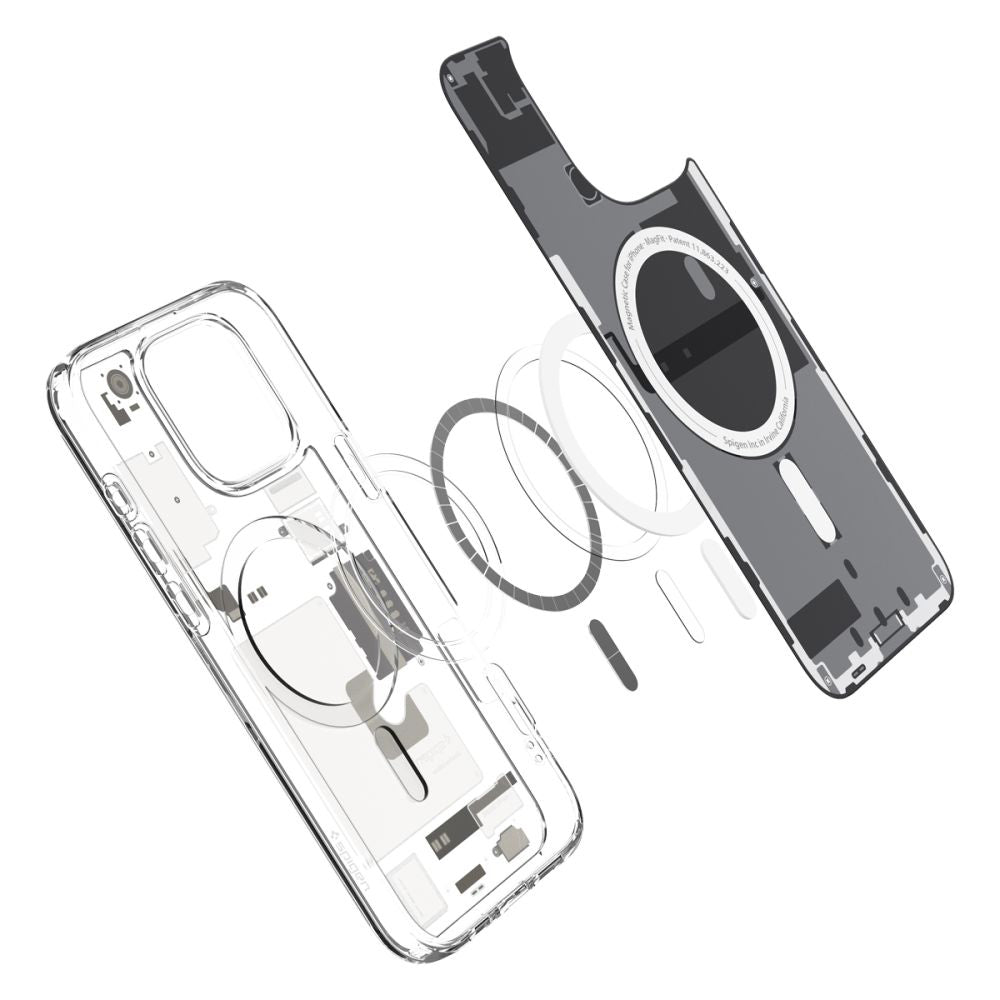Capa MagSafe para Apple iPhone 16 Pro Max, Spigen, Ultra Hybrid Zero One, Cinza ACS08381
