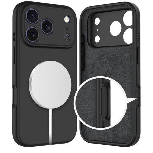 Capa MagSafe para Apple iPhone 17 Pro, Tech-Protect, Silicone, Preta
