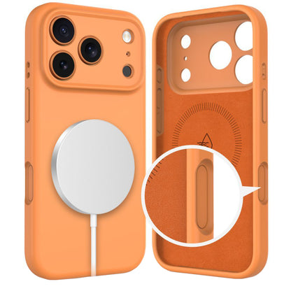 Capa MagSafe para Apple iPhone 17 Pro, Tech-Protect, Silicone, Laranja