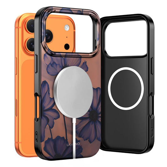 Capa MagSafe para Apple iPhone 17 Pro Max, Tech-Protect, Lamano Velvet Night, Preta