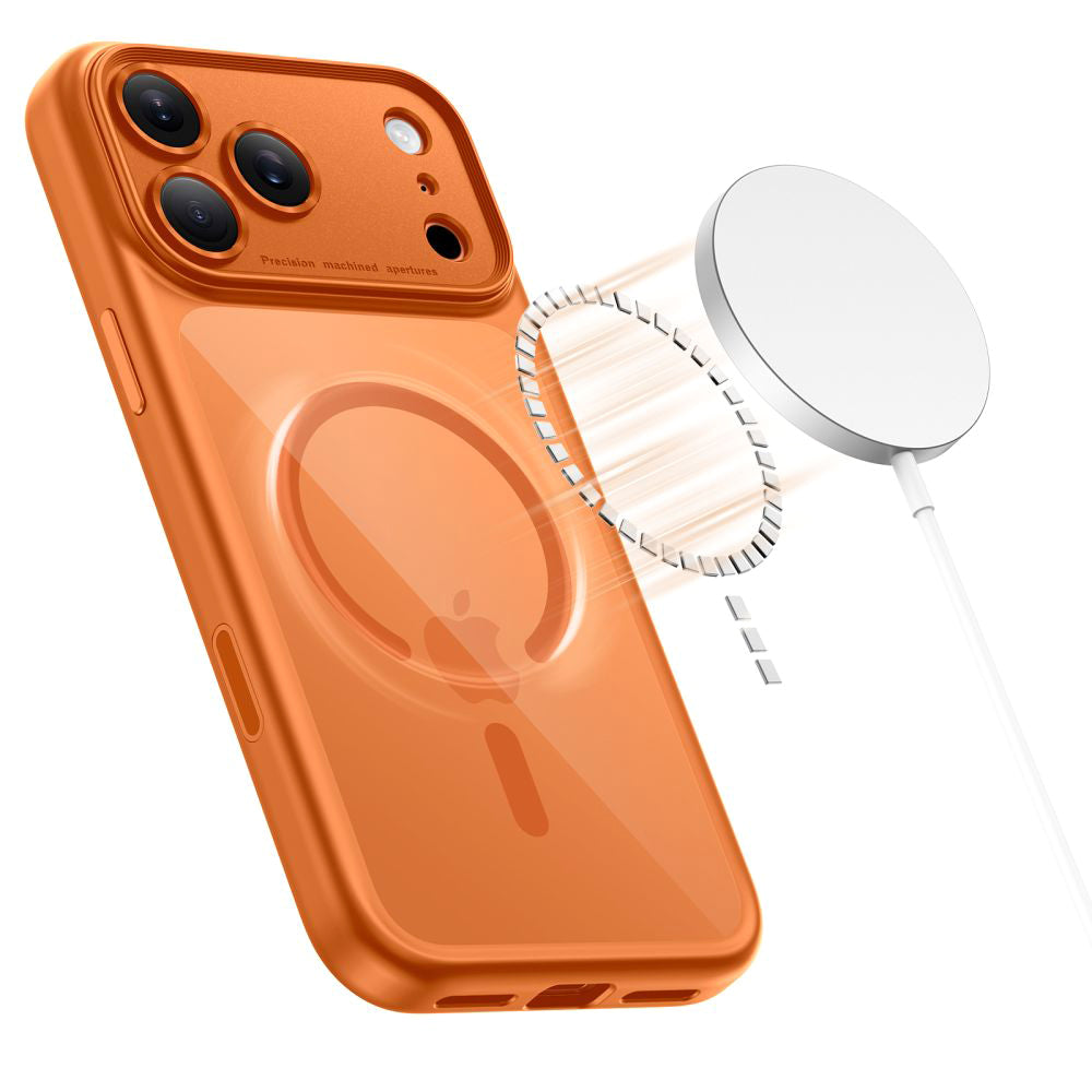 Capa MagSafe para Apple iPhone 17 Pro Max, Tech-Protect, MagPeak, Laranja