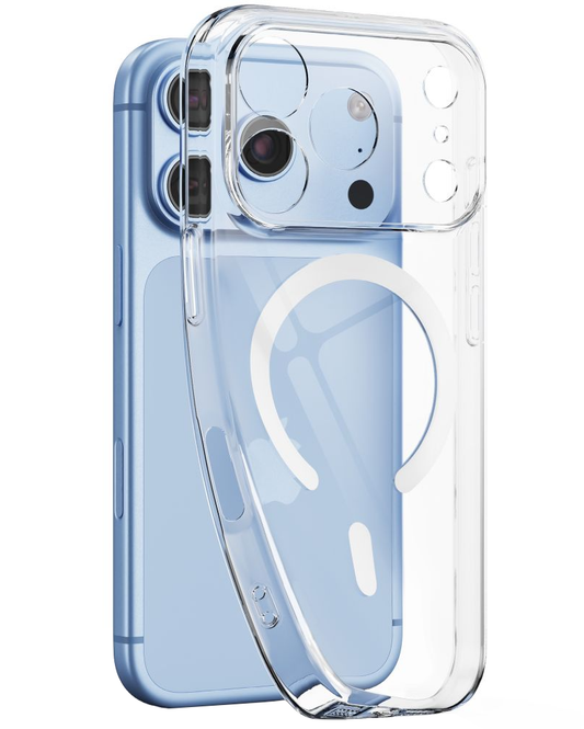 Capa MagSafe para Apple iPhone 18 Pro / 17 Pro, Tech-Protect, Flexair, Transparente