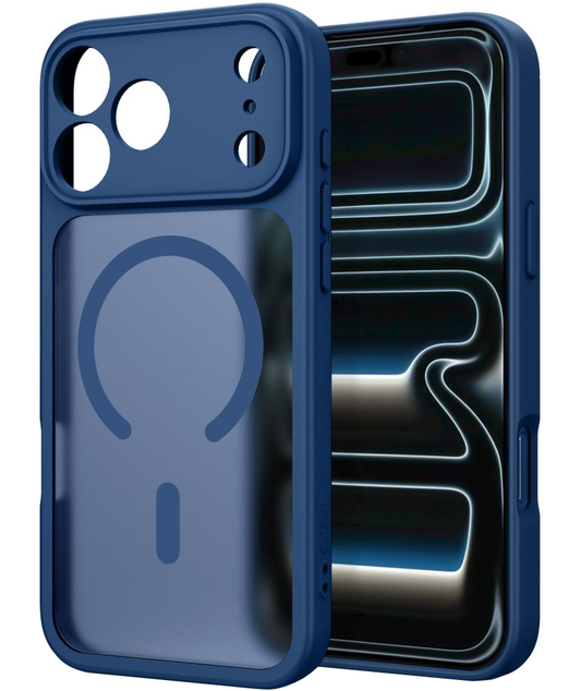 Capa MagSafe para Apple iPhone 18 Pro Max / 17 Pro Max, Tech-Protect, BasicMag, Azul Marinho Fosco