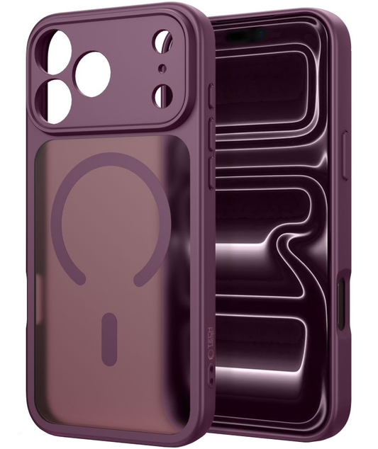Capa MagSafe para Apple iPhone 18 Pro Max / 17 Pro Max, Tech-Protect, BasicMag, Vinho Mate