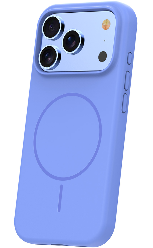 Capa MagSafe para Apple iPhone 18 Pro Max / 17 Pro Max, OEM, Silicone Fino, Azul