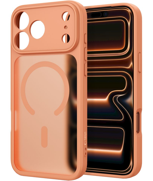 Capa MagSafe para Apple iPhone 18 Pro / 17 Pro, Tech-Protect, BasicMag, Laranja Fosca