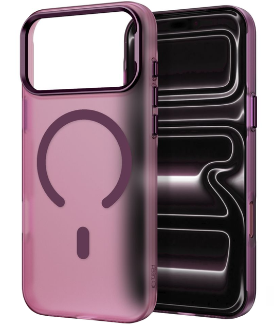 Capa MagSafe para Apple iPhone 18 Pro / 17 Pro, Tech-Protect, MagZero, Vinho Fosco