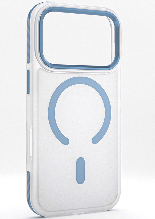 Capa MagSafe para Apple iPhone 18 Pro / 17 Pro, Etteri, Icy Mag, Azul