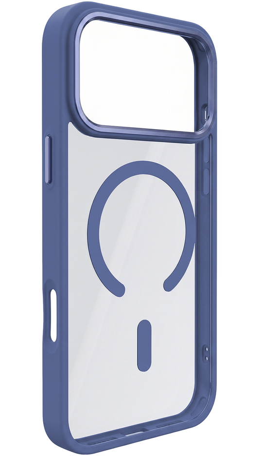 Capa MagSafe para Apple iPhone 18 Pro Max / 17 Pro Max, OEM, Cor Clear Mag, Azul