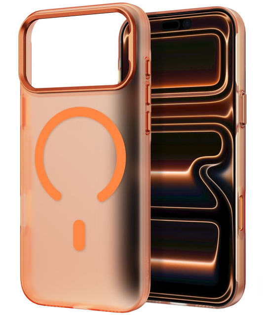 Capa MagSafe para Apple iPhone 18 Pro Max / 17 Pro Max, Tech-Protect, MagZero, Laranja Fosca