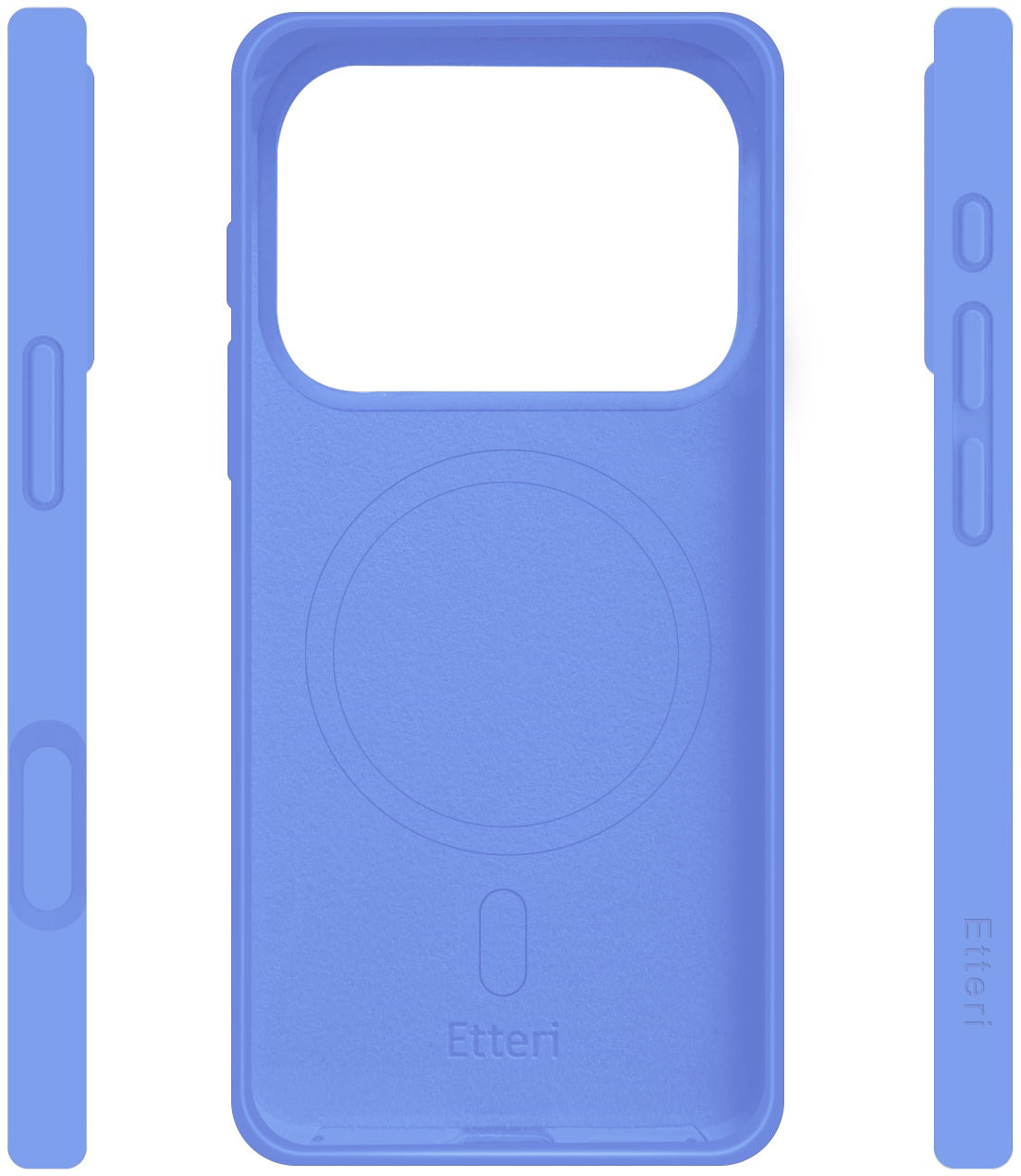 Capa MagSafe para Apple iPhone 18 Pro Max / 17 Pro Max, Etteri, Silicone Mag, Azul