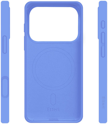 Capa MagSafe para Apple iPhone 18 Pro Max / 17 Pro Max, Etteri, Silicone Mag, Azul