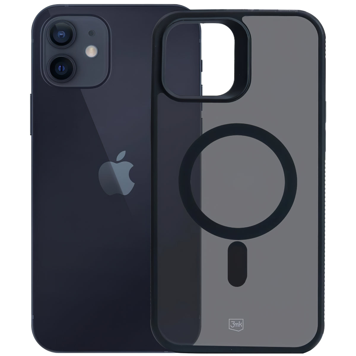 Capa MagSafe para Apple iPhone 12 / 12 Pro, 3MK, Smoke MagCase, Preta