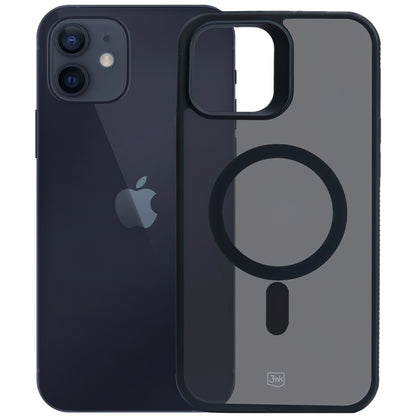 Capa MagSafe para Apple iPhone 12 / 12 Pro, 3MK, Smoke MagCase, Preta