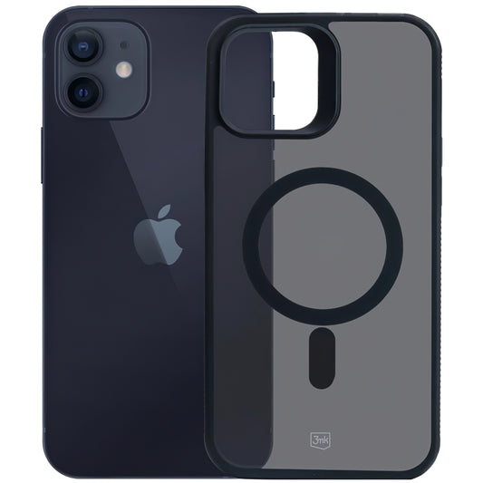 Capa MagSafe para Apple iPhone 12 / 12 Pro, 3MK, Smoke MagCase, Preta