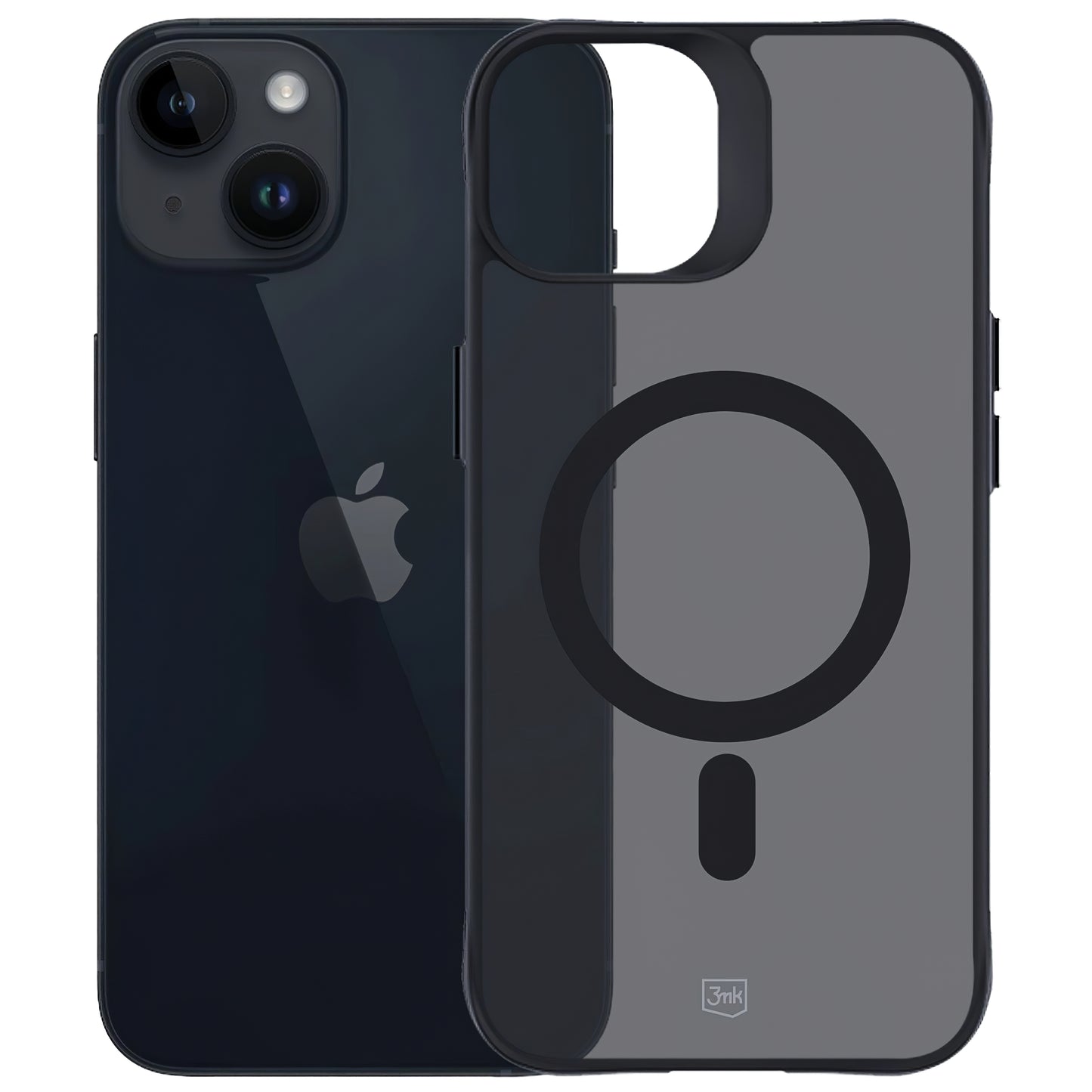 Capa MagSafe para Apple iPhone 14 / 13, 3MK, Smoke MagCase, Preta