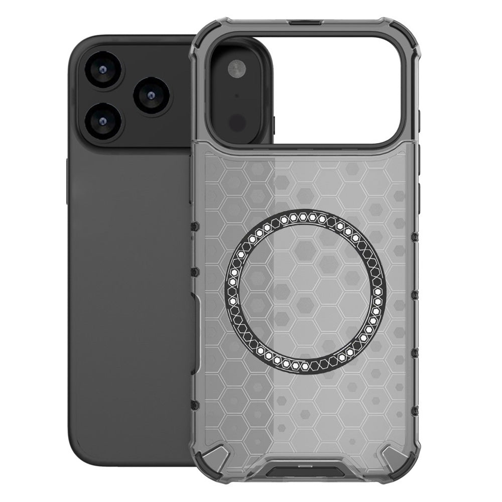 Capa MagSafe para Apple iPhone 17 Pro Max, Techsuit, HoneyComb Shield, Preta