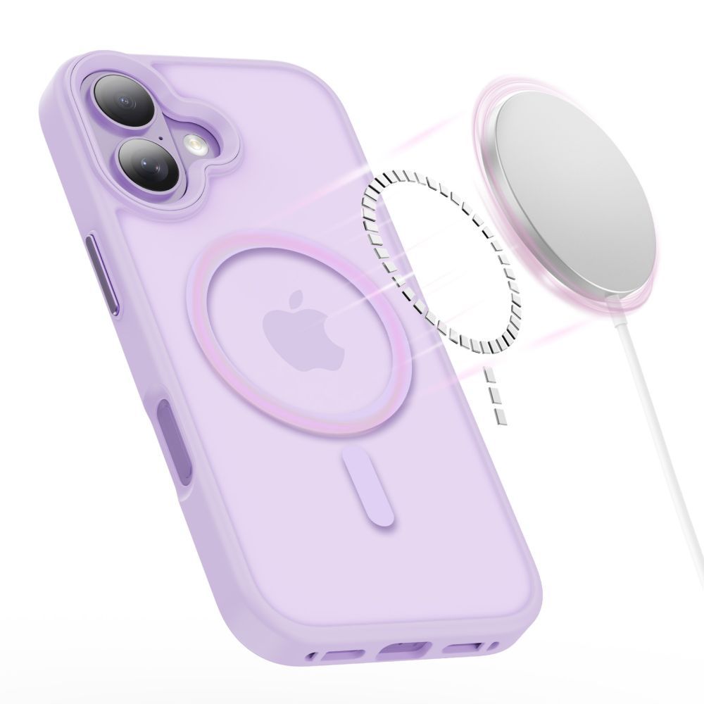 Capa MagSafe para Apple iPhone 17, Tech-Protect, Magmat, Roxo Mate
