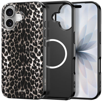 Capa MagSafe para Apple iPhone 17, Tech-Protect, Lamano Leopard, Preta