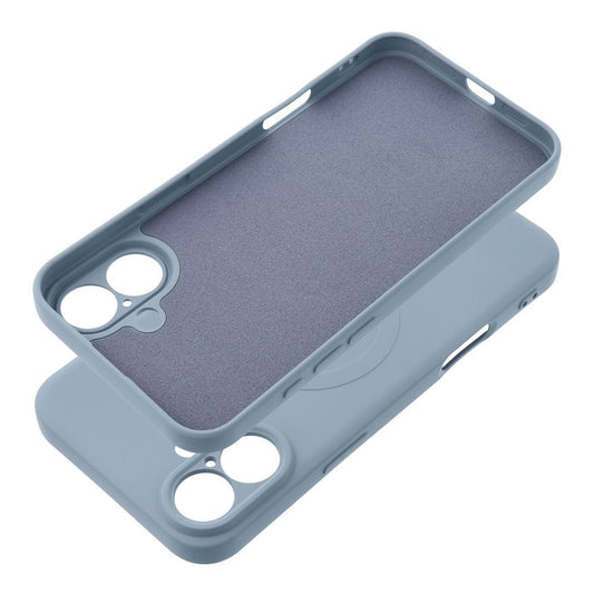Capa MagSafe para Apple iPhone 17e / 16e, OEM, Silicone Mag, Azul