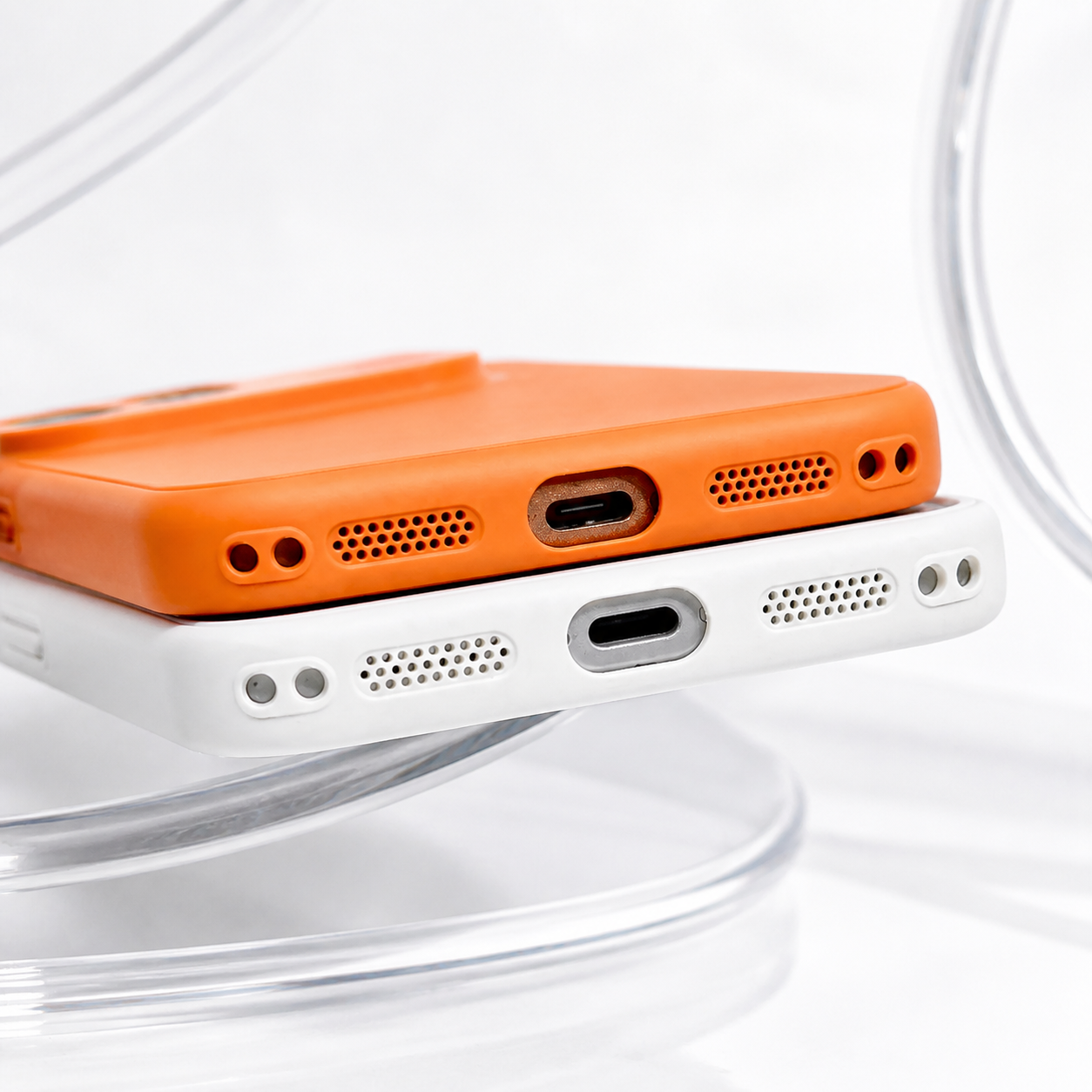 MagSafe Case for Apple iPhone 17 Pro Max, OEM, Genuine Glass, Orange