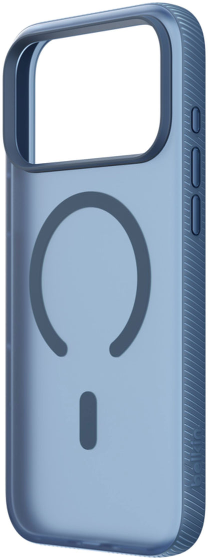 Capa MagSafe para Apple iPhone 17 Pro Max, Belkin, SheerForce Grip, Azul Marinho MSA036hqNY