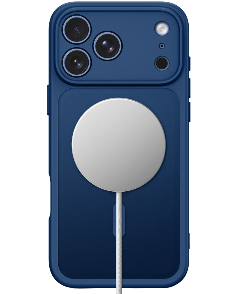 Capa MagSafe para Apple iPhone 18 Pro / 17 Pro, Tech-Protect, BasicMag, Azul Marinho Fosco