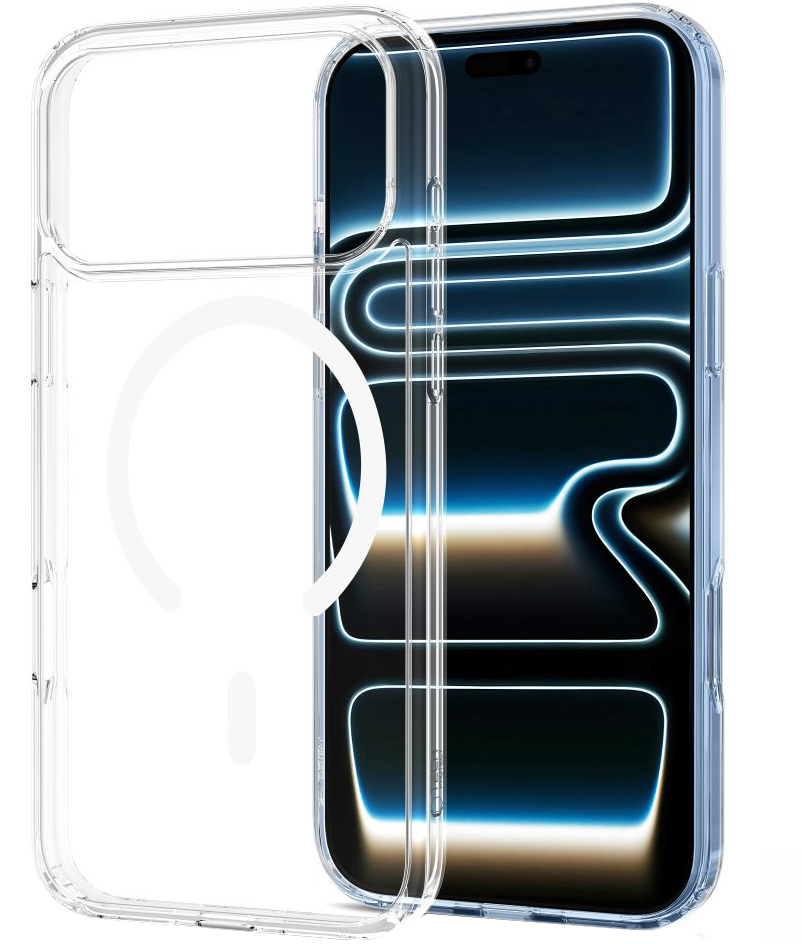 Capa MagSafe para Apple iPhone 18 Pro / 17 Pro, Tech-Protect, Flexair Hybrid com Protetor de Ecrã, Transparente