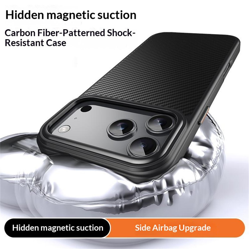 Capa MagSafe para Apple iPhone 18 Pro Max / 17 Pro Max, OEM, Carbono, Preta
