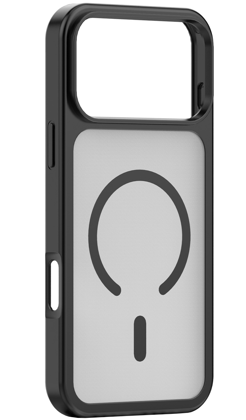 Capa MagSafe para Apple iPhone 18 Pro / 17 Pro, OEM, Mag Big Hole, Preta Mate