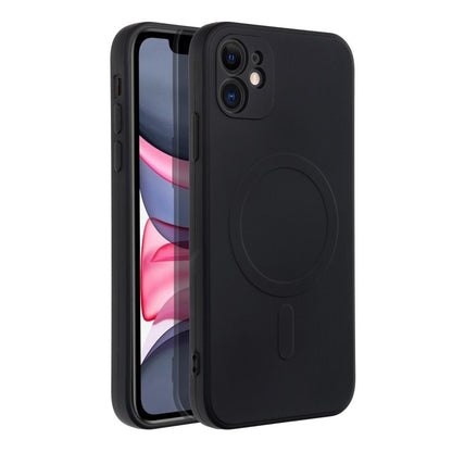 Capa MagSafe para Apple iPhone 11, OEM, Silicone Mag, Preta