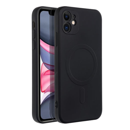 Capa MagSafe para Apple iPhone 11, OEM, Silicone Mag, Preta
