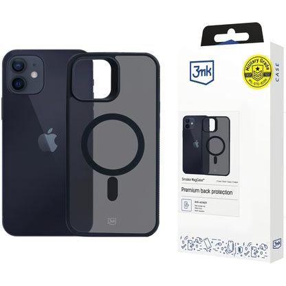 Capa MagSafe para Apple iPhone 12 / 12 Pro, 3MK, Smoke MagCase, Preta