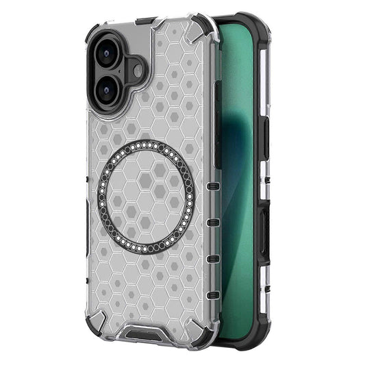 Capa MagSafe para Apple iPhone 17, Techsuit, HoneyComb Shield, Branca