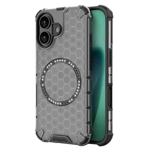 Capa MagSafe para Apple iPhone 17, Techsuit, HoneyComb Shield, Preta