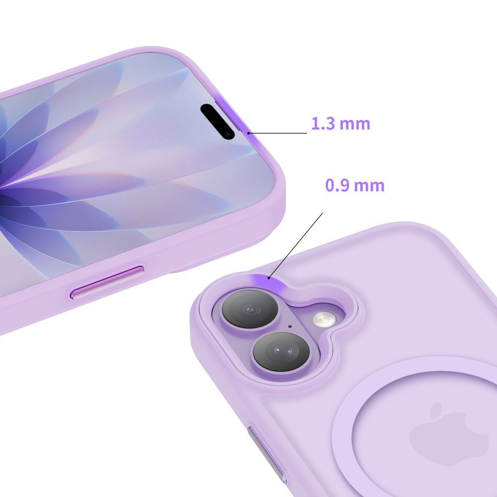 Capa MagSafe para Apple iPhone 17, Tech-Protect, Magmat, Roxo Mate