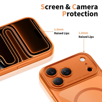 Capa MagSafe para Apple iPhone 17 Pro, Tech-Protect, MagPeak, Laranja