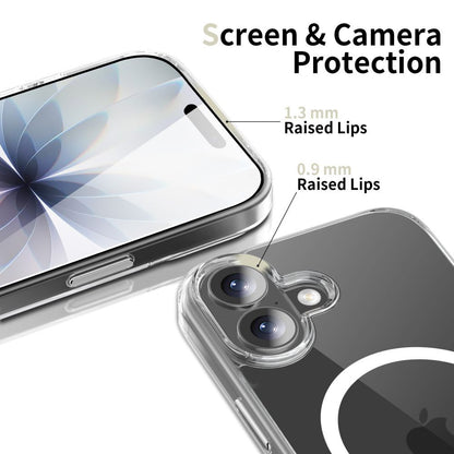 Capa MagSafe para Apple iPhone 17, Tech-Protect, Flexair Hybrid CC, Transparente