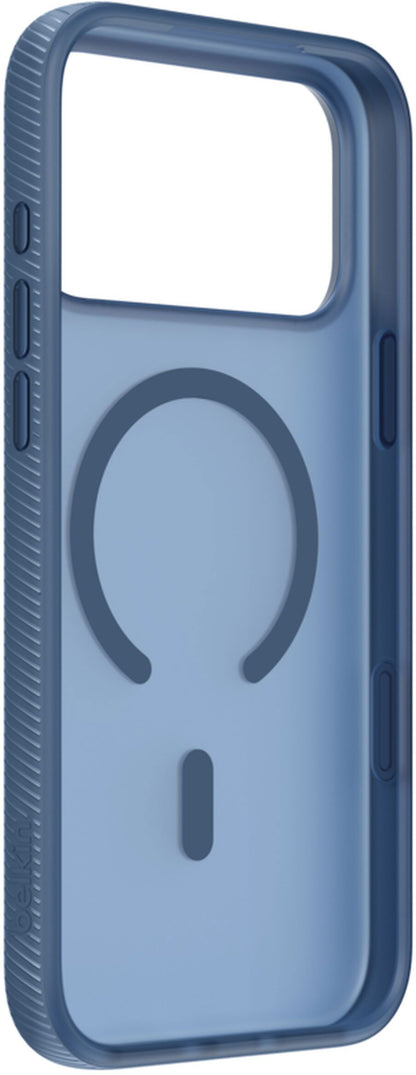Capa MagSafe para Apple iPhone 17 Pro Max, Belkin, SheerForce Grip, Azul Marinho MSA036hqNY