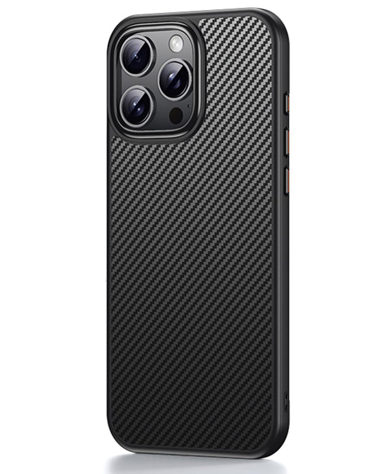Capa MagSafe para Apple iPhone 16 Pro Max, OEM, Carbono, Preta