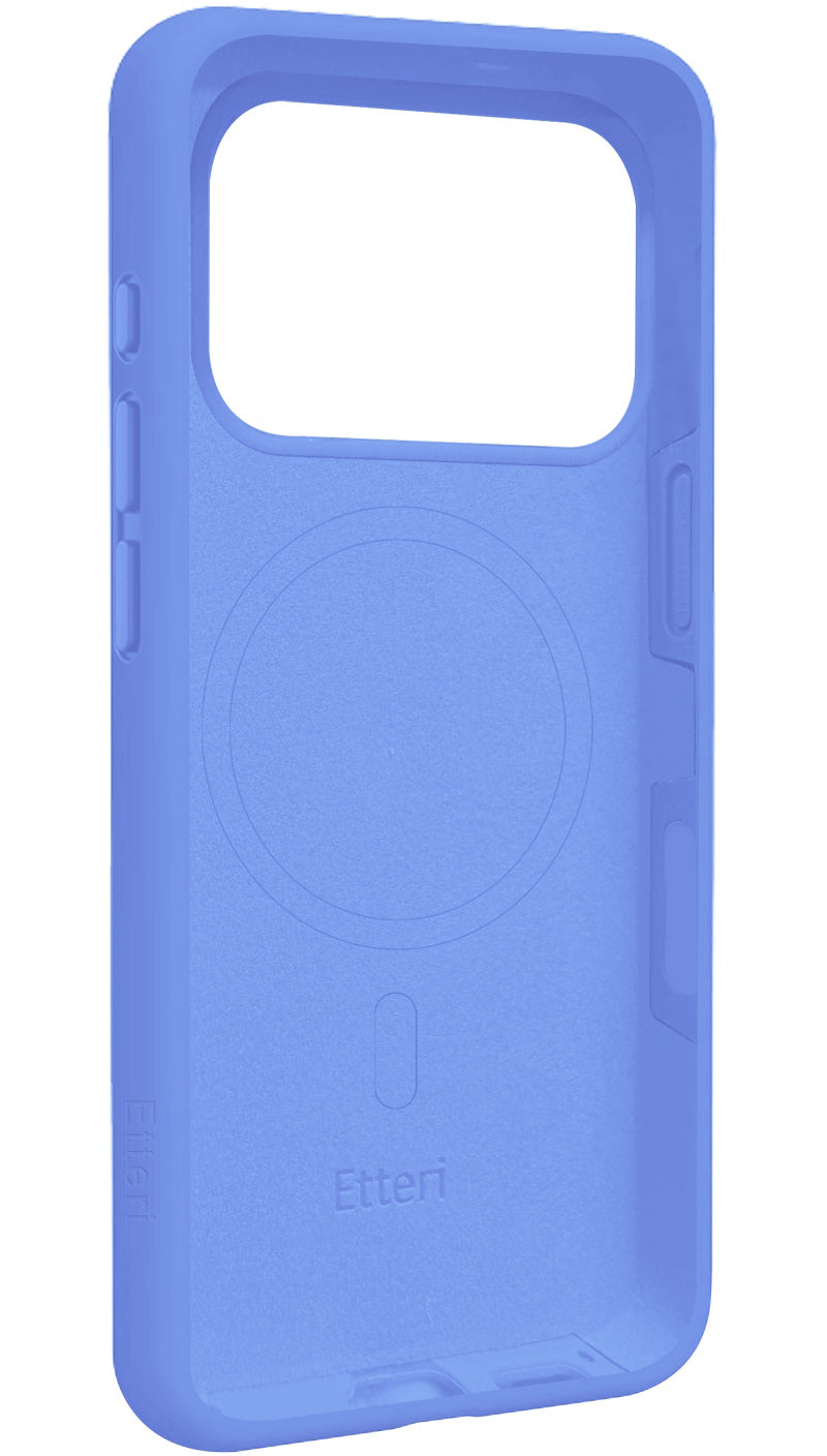 Capa MagSafe para Apple iPhone 18 Pro Max / 17 Pro Max, Etteri, Silicone Mag, Azul