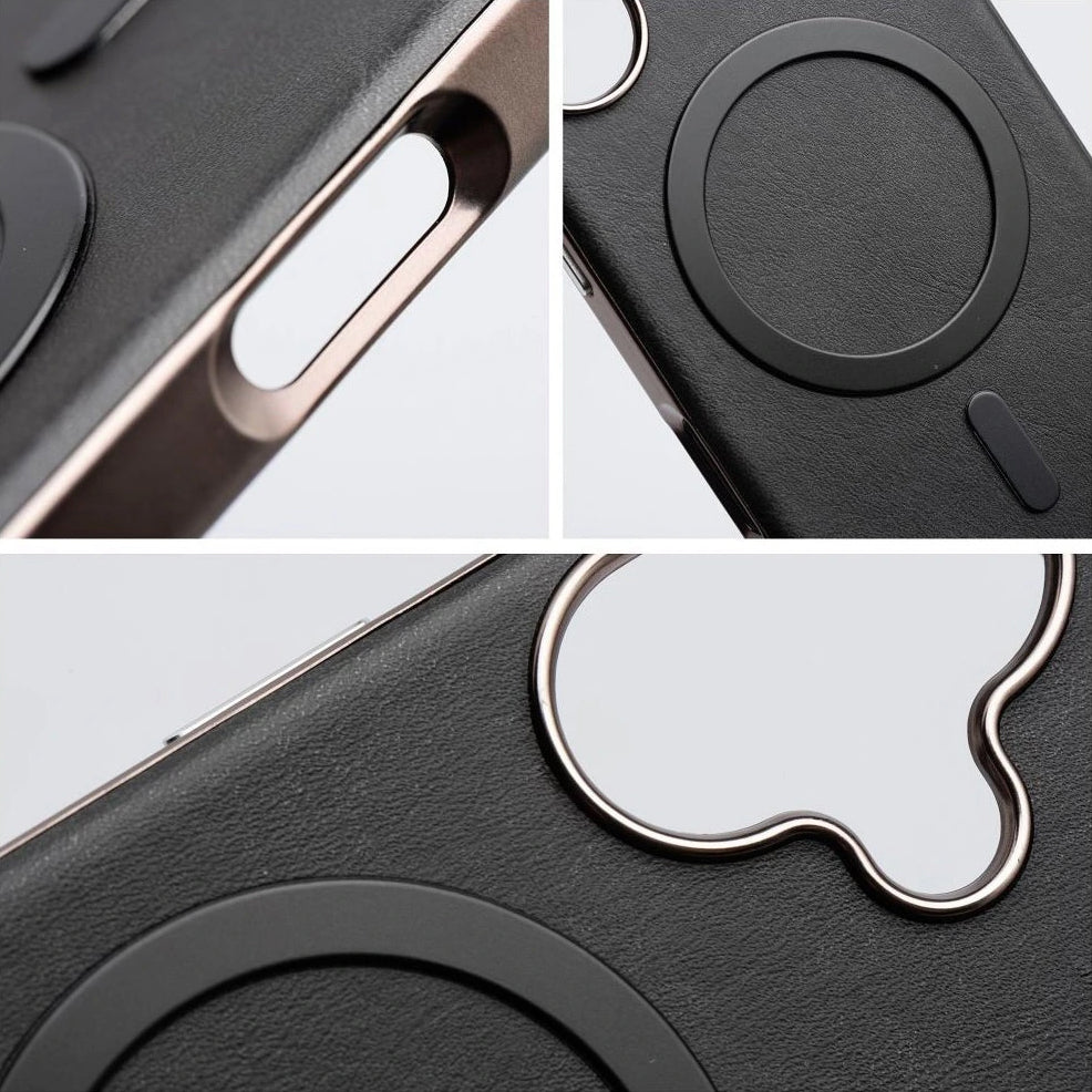 Capa MagSafe para Apple iPhone 16 Pro, OEM, Gentleman Mag, Preta