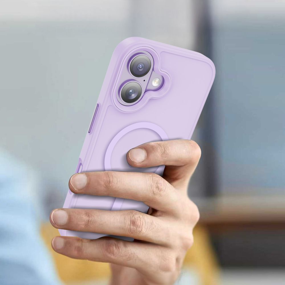 Capa MagSafe para Apple iPhone 17, Tech-Protect, Magmat, Roxo Mate