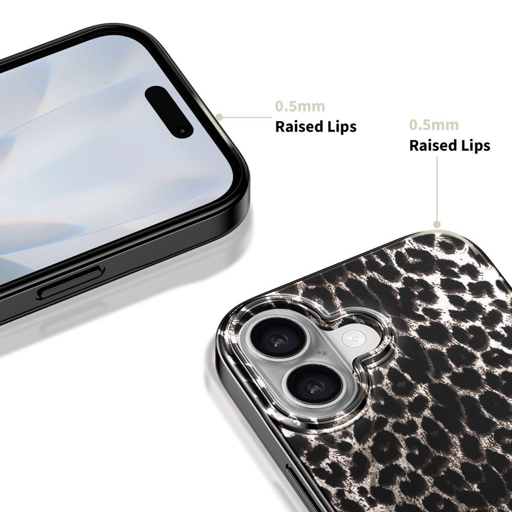 Capa MagSafe para Apple iPhone 17, Tech-Protect, Lamano Leopard, Preta