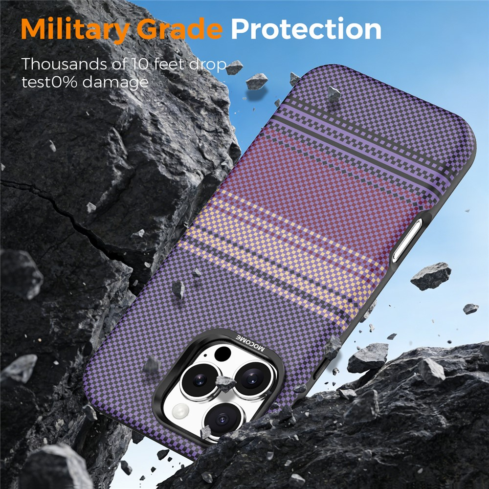 Capa MagSafe para Apple iPhone 16 Pro Max, OEM, Gradient Rainbow, Roxo